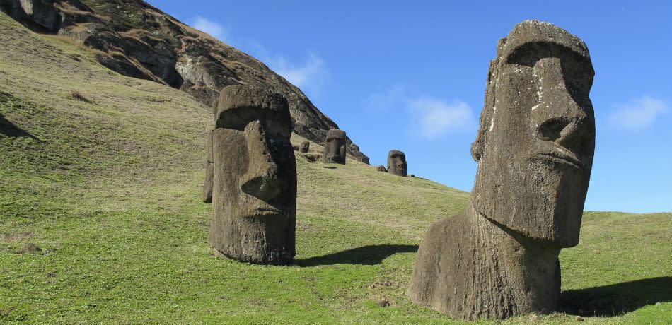 A new study concludes that society on Easter Island might not have collapsed as once thought.