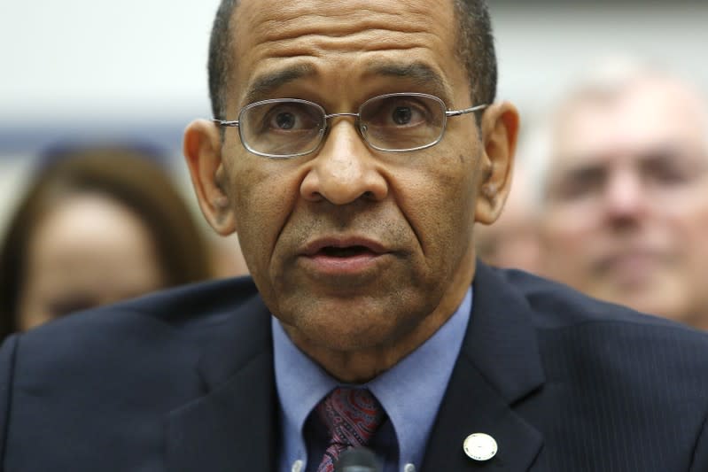 Hart testifies before a House Transportation and Infrastructure hearing on the recent deadly Amtrak accident in Philadelphia, on Capitol Hill in Washington