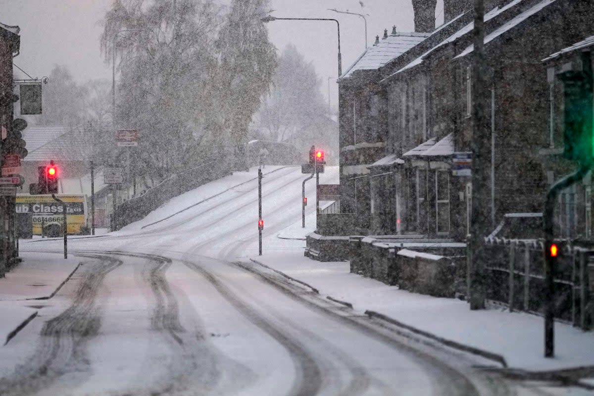 The UK has been hit by a cold snap with snow hitting parts of the country  (Getty Images)