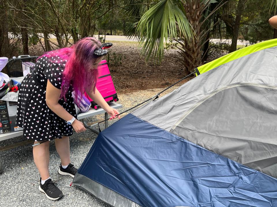 the writer building tent