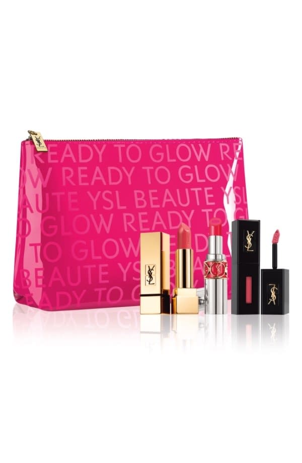 Yves Saint Laurent Pink Lip Set, $74