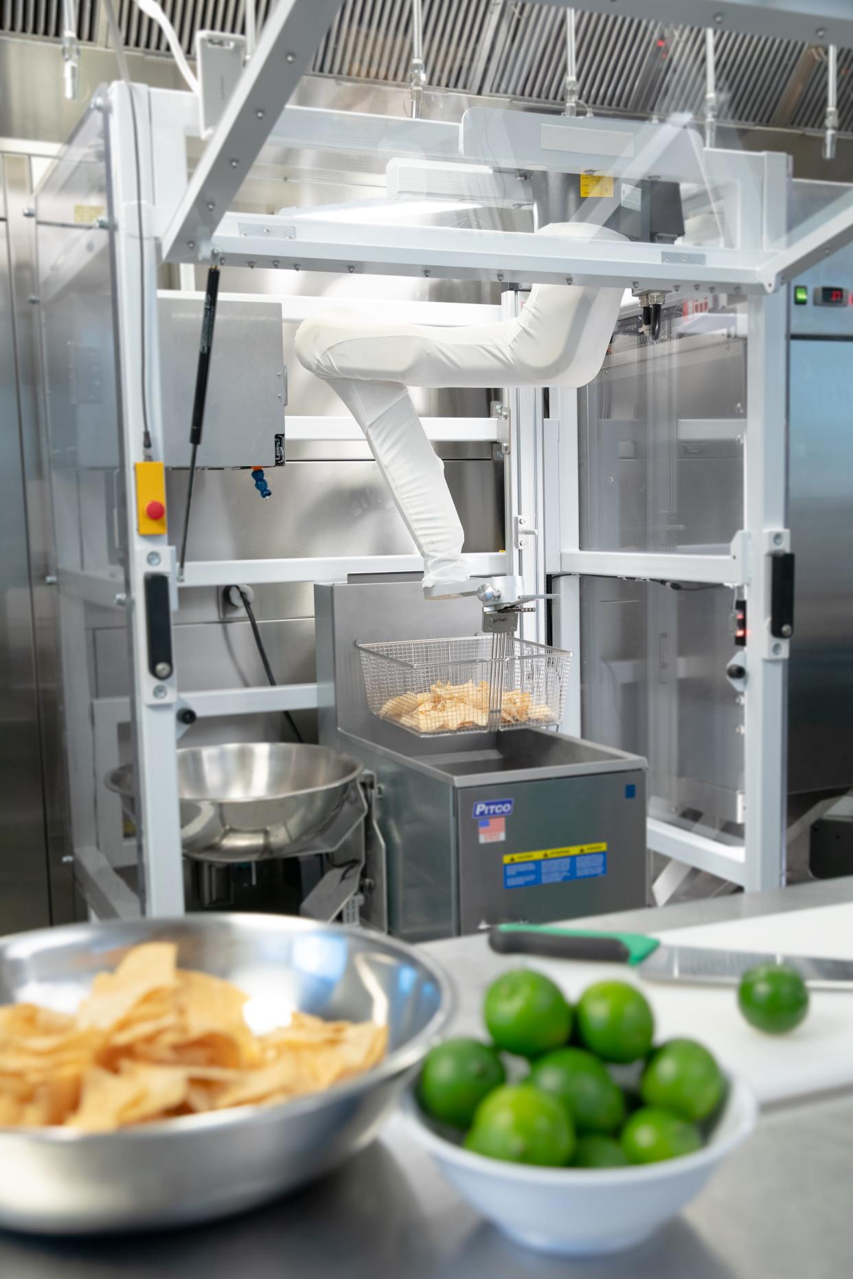 Chippy is a robot made by Chipotle and Miso Robotics which can make the restaurant chain's signature tortilla chips.