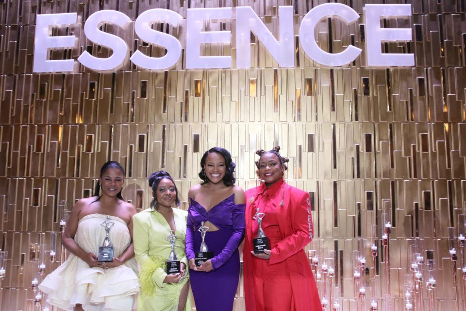 (L-R) Honorees Nia Long, Quinta Brunson, Chanté Adams, and Aunjanue Ellis during the 15th annual ESSENCE Black Women In Hollywood Awards on March 24, 2022.