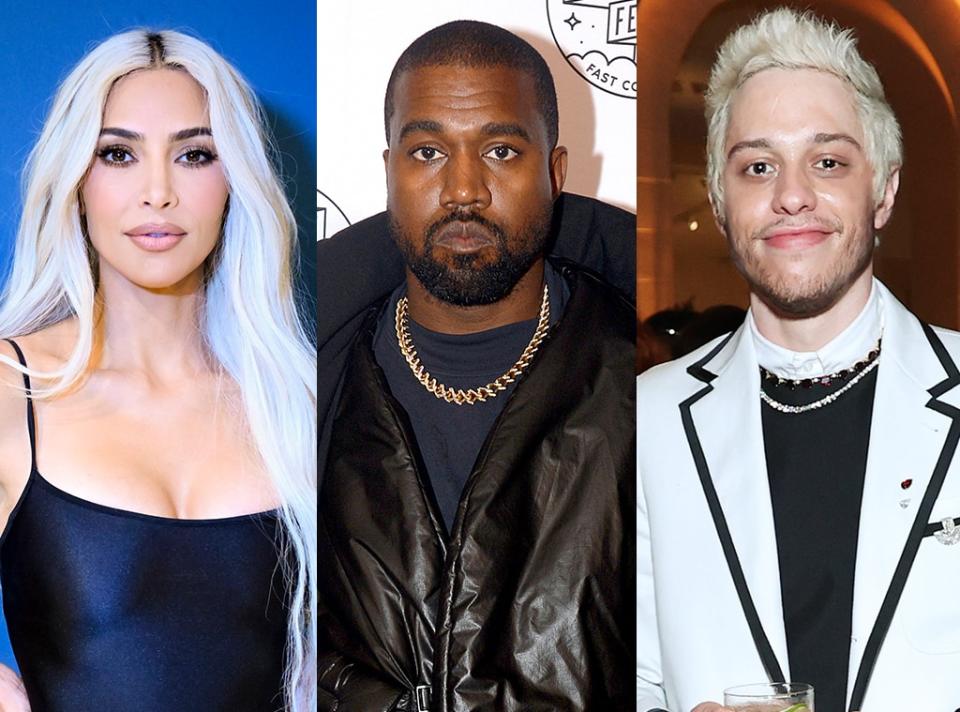 Kim Kardashian, Kanye West, Pete Davidson