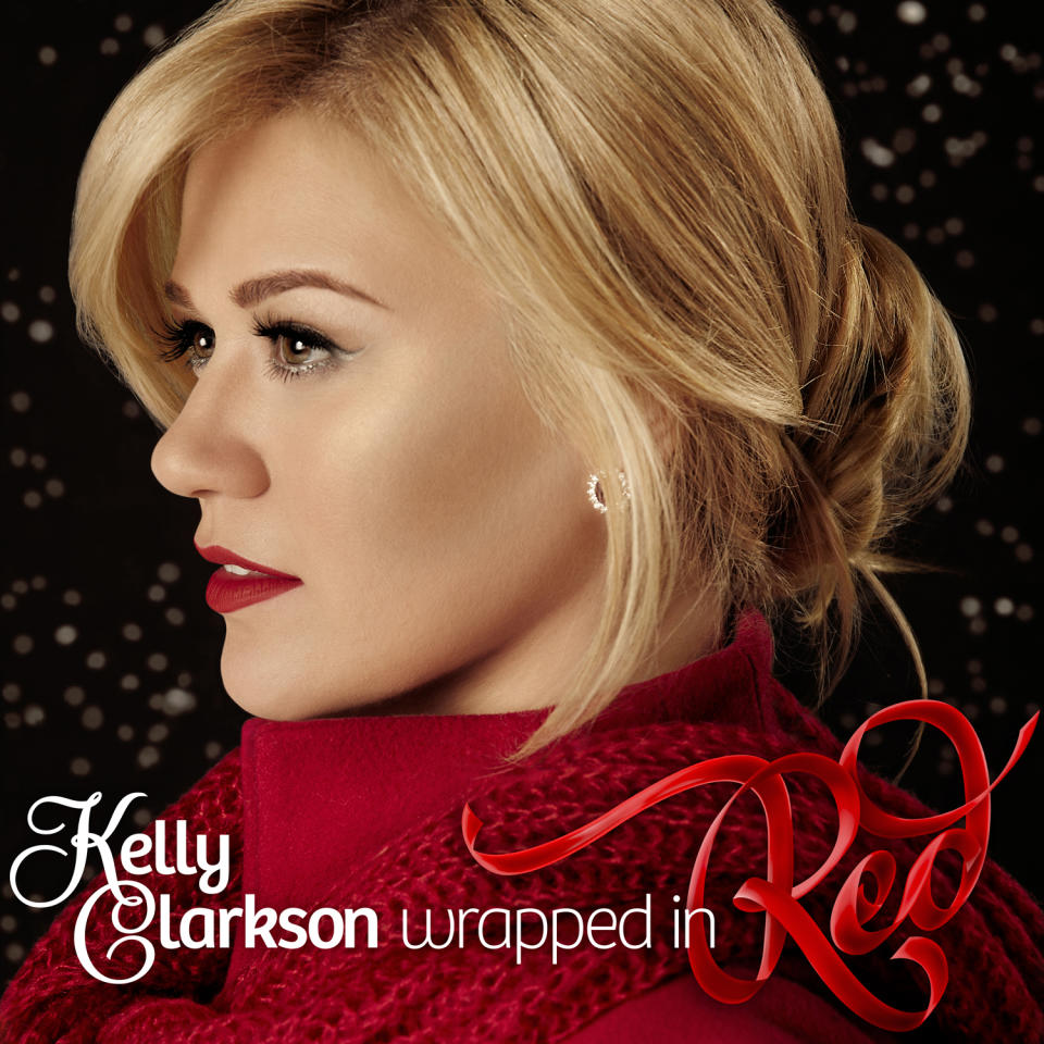 This CD cover image released by RCA shows "Wrapped in Red," a holiday album by Kelly Clarkson. (AP Photo/RCA)