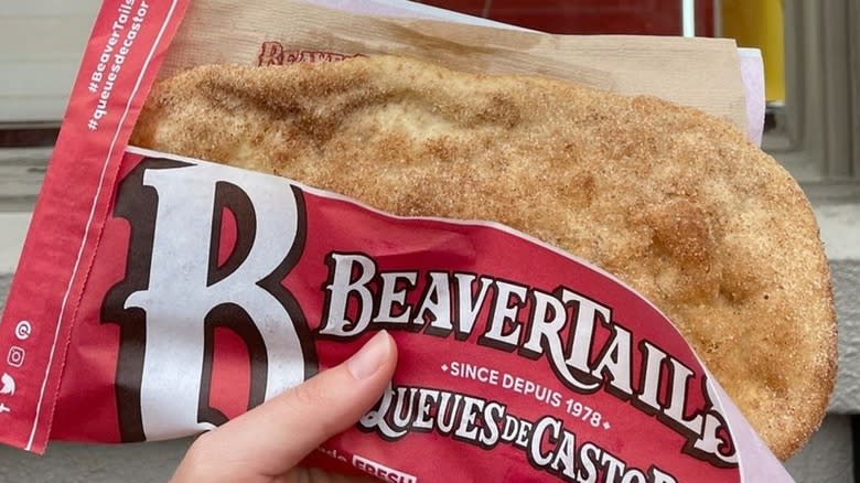 Cinnamon and sugar beaver tail