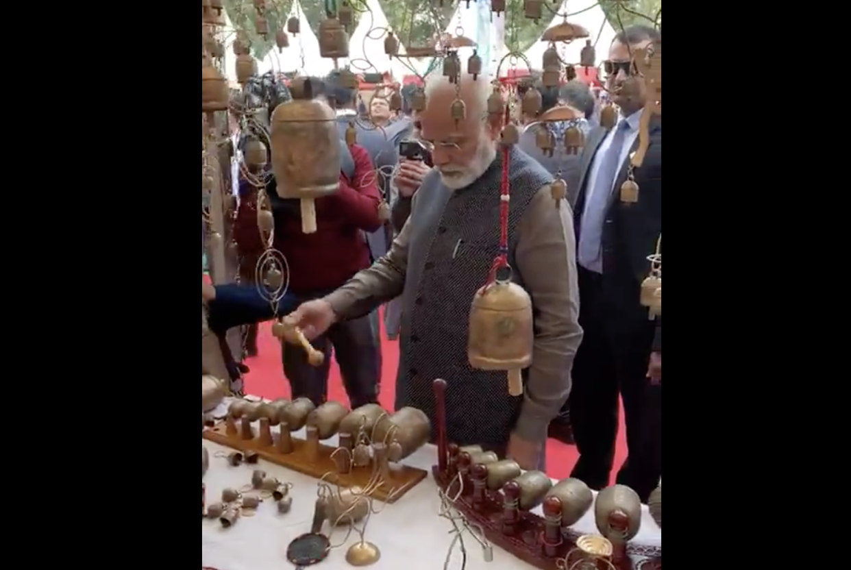 PM Modi at 'Hunar Haat'.