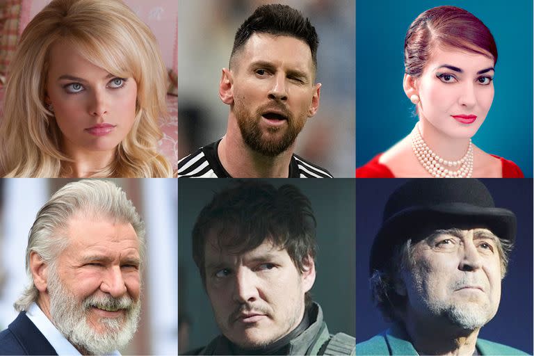 Margot Robbie, Lionel Messi, Maria Callas, Harrison Ford, Pedro Pascal y Joaquín Sabina: protagonistas del 2023 que recién comienza