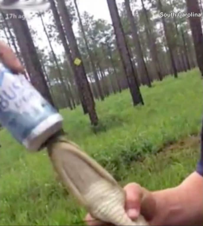 Members of the public took screenshots of the photos the men posted to social media and sent them to the Department of Natural Resources. (Photo: S.C. Department of Natural Resources)