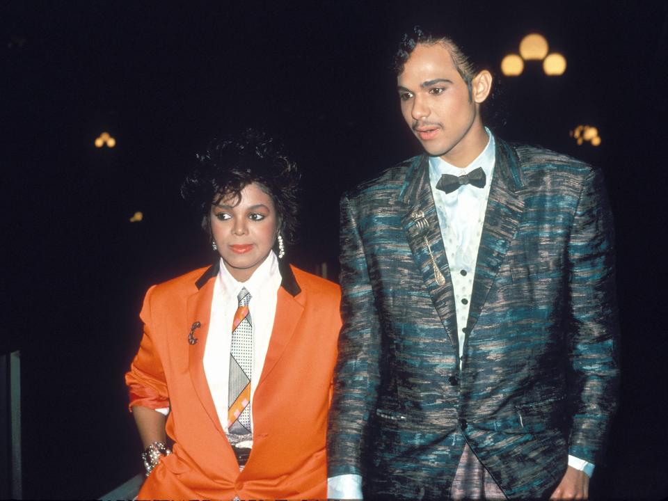 Janet Jackson and James DeBarge in July 1984.