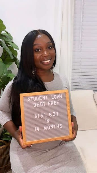 PHOTO: Corazon Eaton accumulated over $131,000 in student debt from college and graduate school. She was determined to pay it all off to achieve financial freedom. (Corazon Eaton)