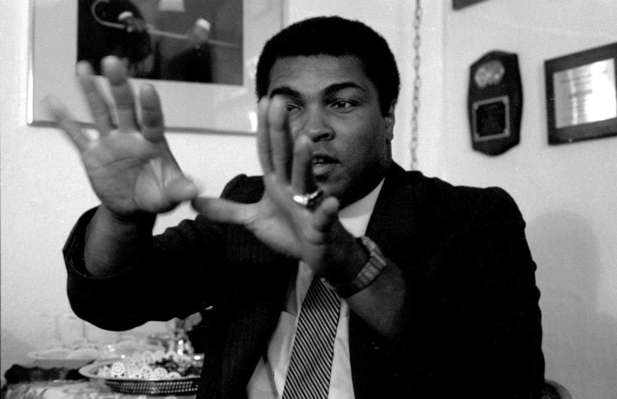 Muhammad Ali performed magic tricks for fans and family.