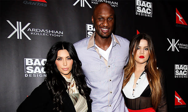 Lamar Odom convivió con Khloé y Kim Kardashian el día del Super Bowl