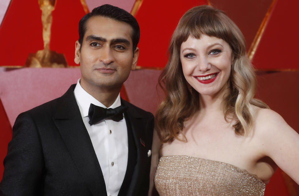 Kumail Nanjiani (with wife Emily V. Gordon at the 2018 Oscars) expressed his frustrations about the ongoing coronavirus pandemic. (Photo: REUTERS/Carlo Allegri)