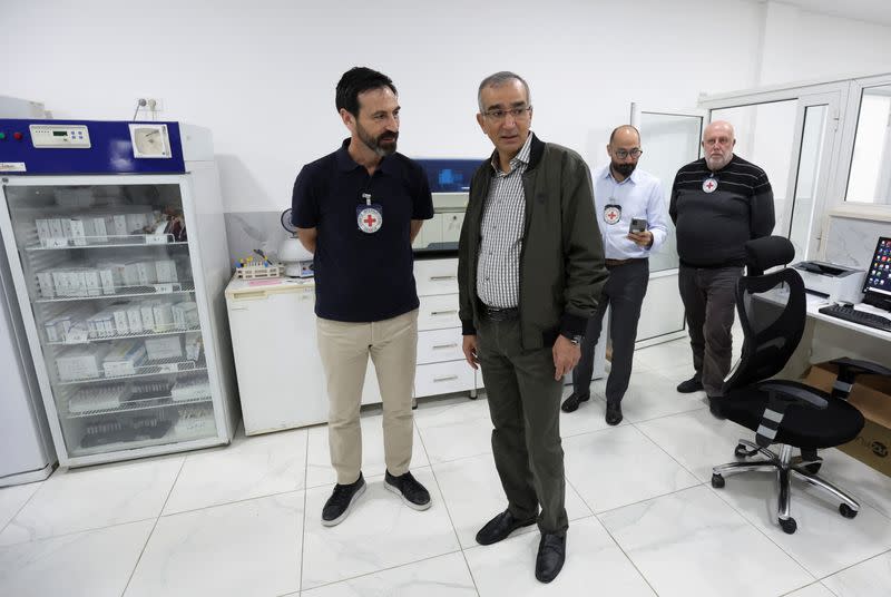 The Middle East chief of The International Committee of the Red Cross, Fabrizio Carboni, visits Marjayoun Hospital