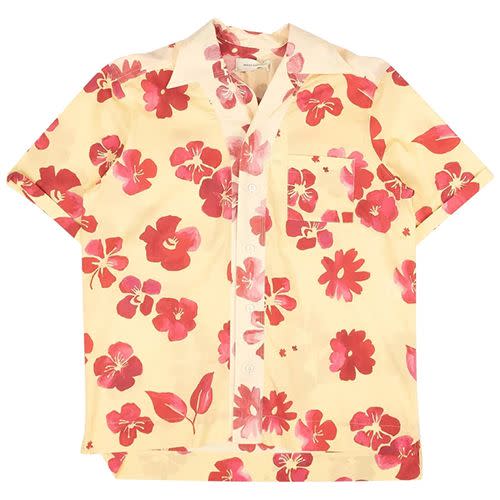 <p><a class="link " href="https://www.goat.com/apparel/wales-bonner-hibiscus-havana-short-sleeve-shirt-yellow-ms20sh03-pop404b-113" rel="nofollow noopener" target="_blank" data-ylk="slk:SHOP;elm:context_link;itc:0;sec:content-canvas">SHOP</a></p><p>In the running for greatest Hawaiian shirt of all time is this hibiscus-covered cotton-poplin grail from Wales Bonner’s SS20 ‘Mambo’ collection, still available on GOAT. </p><p>$120; <a href="https://www.goat.com/apparel/wales-bonner-hibiscus-havana-short-sleeve-shirt-yellow-ms20sh03-pop404b-113" rel="nofollow noopener" target="_blank" data-ylk="slk:goat.com;elm:context_link;itc:0;sec:content-canvas" class="link ">goat.com</a></p>