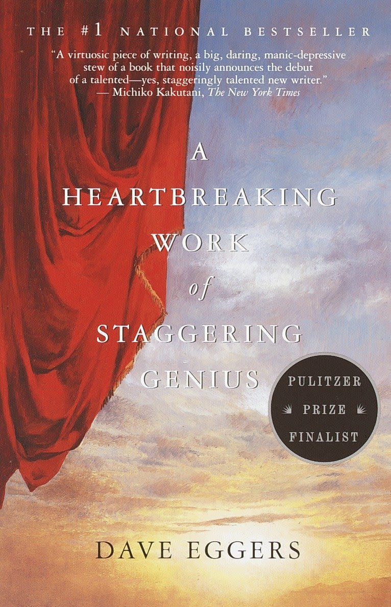 <p><a href="https://go.redirectingat.com?id=74968X1596630&url=https%3A%2F%2Fbookshop.org%2Fp%2Fbooks%2Fa-heartbreaking-work-of-staggering-genius-dave-eggers%2F8525403&sref=https%3A%2F%2Fwww.oprahdaily.com%2Fentertainment%2Fbooks%2Fg46276302%2Fbest-memoirs-of-a-generation%2F" rel="nofollow noopener" target="_blank" data-ylk="slk:Shop Now;elm:context_link;itc:0;sec:content-canvas" class="link ">Shop Now</a></p><p><i>A Heartbreaking Work of Staggering Genius,</i> by Dave Eggers</p><p>bookshop.org</p><p>$16.74</p>