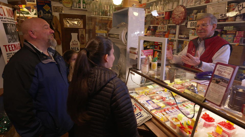 The Way Way Store, located in Saco, Maine, closed in 2003, and sat empty for eight years until retired teachers Peter Scontras and his wife, Bridget, reopened the general store as a labor of love. / Credit: CBS News