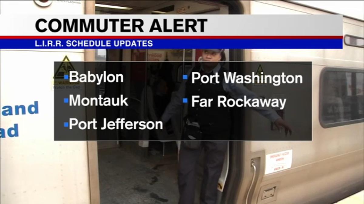 LIRR makes changes to schedule for several lines
