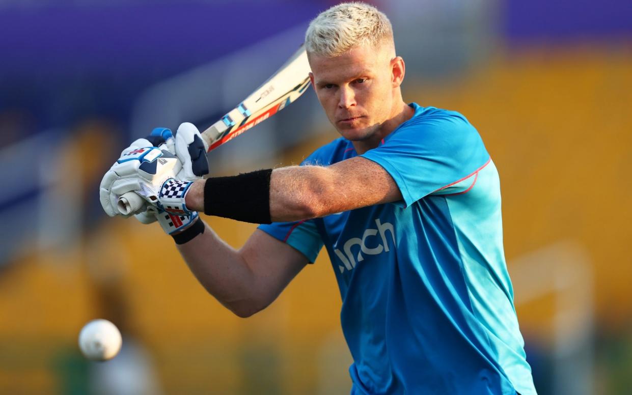 Sam Billings batting in the nets - GETTY IMAGES