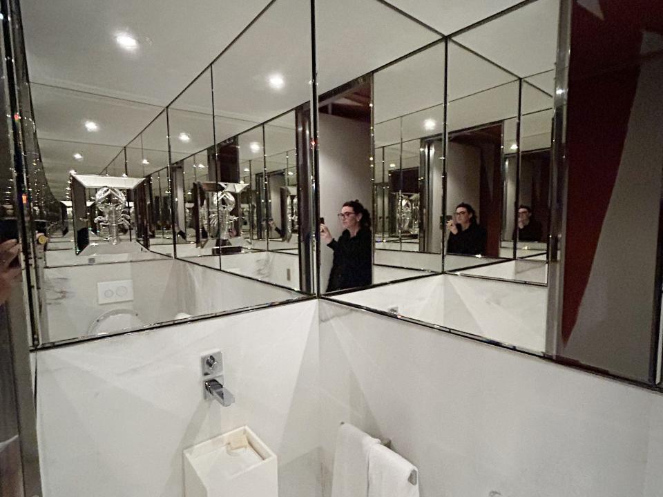 The toilet in the Junior Suite at Le Royal Monceau.