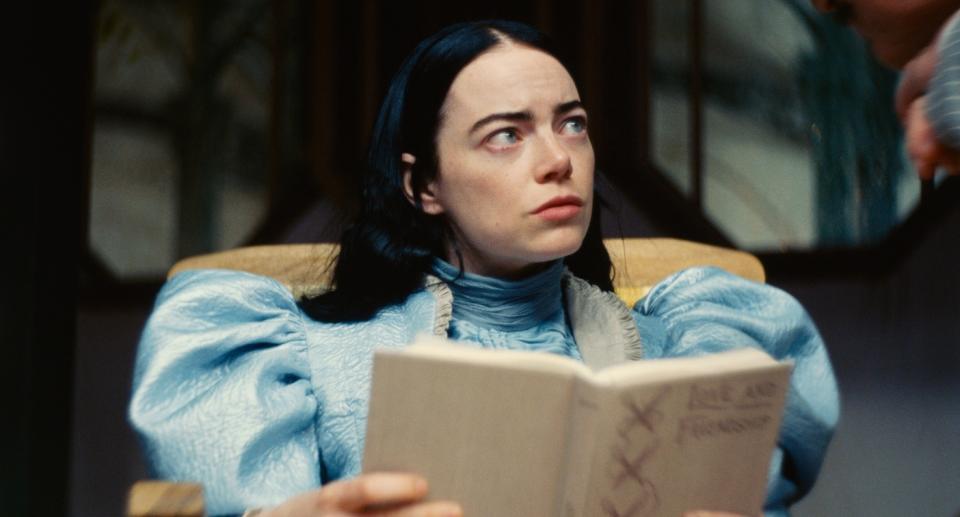 Emma Stone in Poor Things nominated at the Oscars. Photo: Searchlight Pictures 