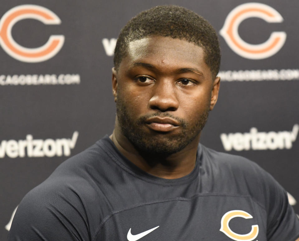 Chicago Bears linebacker Roquan Smith missed all of the team's training camp due to a holdout. (AP)