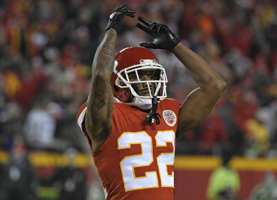 Kansas City Chiefs defensive back Marcus Peters will be traded to the Rams at the start of the league year. (AP)