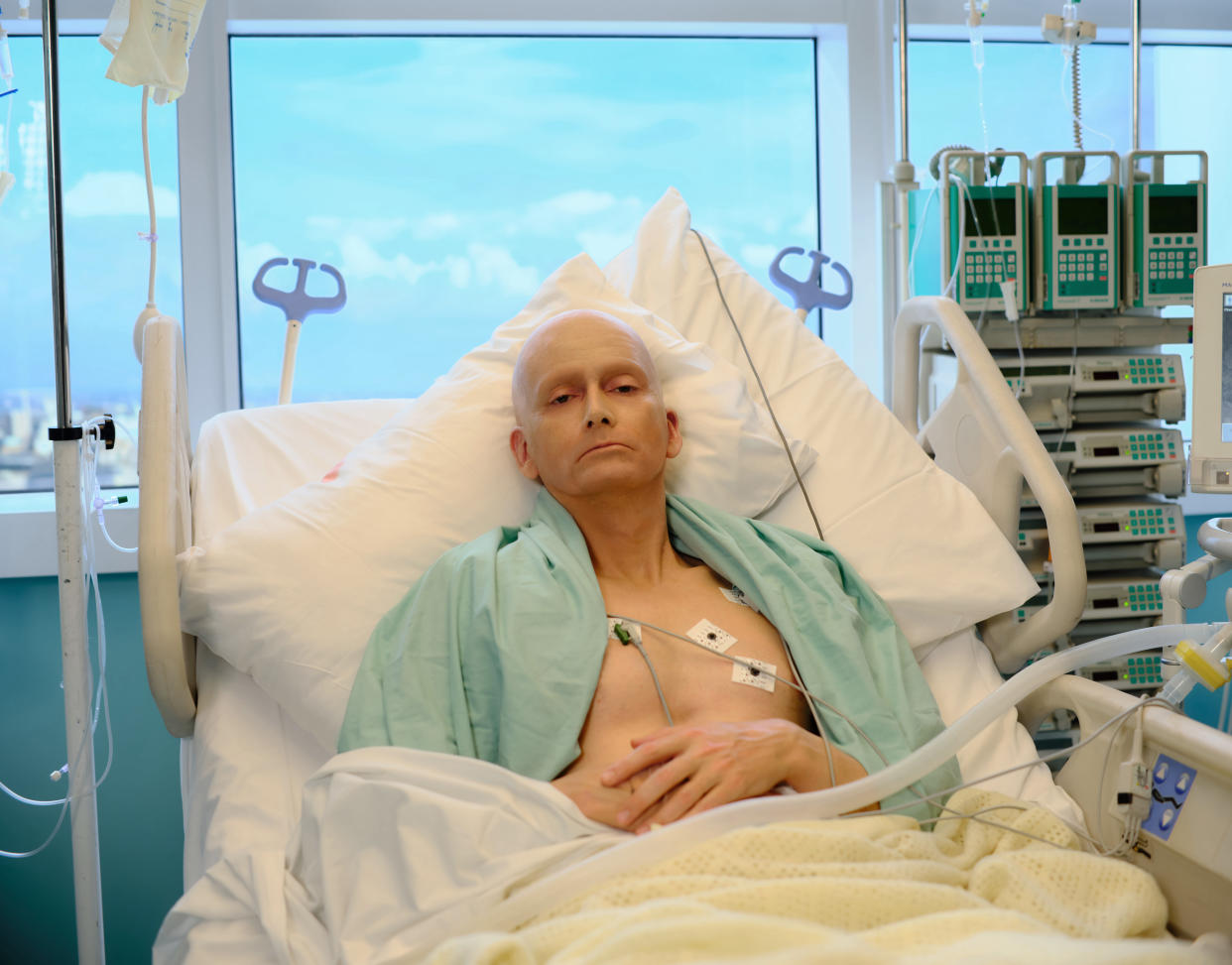 Alexander 'Sasha' Litvinenko (David Tennant) in Litvinenko (ITVX)