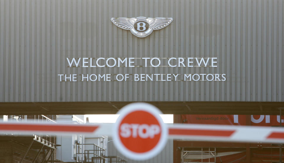 A general view of the Bentley Motors factory in Crewe, Cheshire.   (Photo by Martin Rickett - PA Images/PA Images via Getty Images)