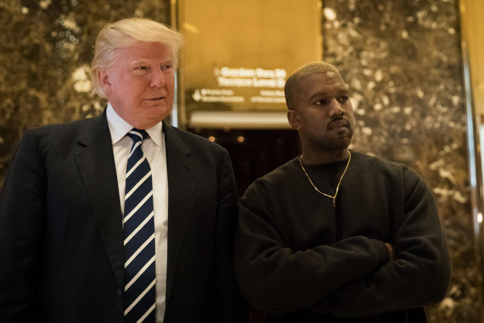 Donald Trump and Kanye West at Trump Tower. (Photo: Getty Images)