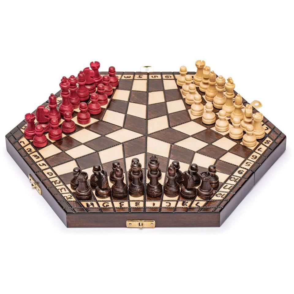 Husaria Wooden Three-Player Chess