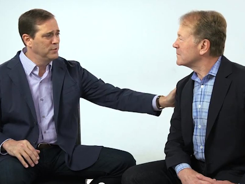 Chuck Robbins and John Chambers