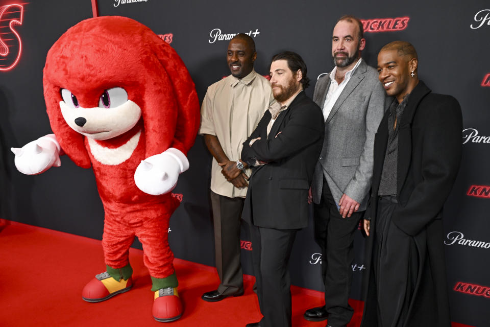 Knuckles, Idris Elba, Adam Pally, Rory McCann and Scott “Kid Cudi” Mescudi