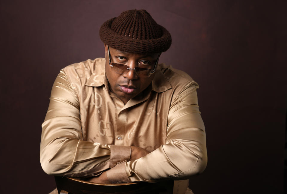 Rapper E-40 poses for a portrait in Los Angeles on Nov. 7, 2023, to promote his new album “Rule of Thumb: Rule." (AP Photo/Chris Pizzello)