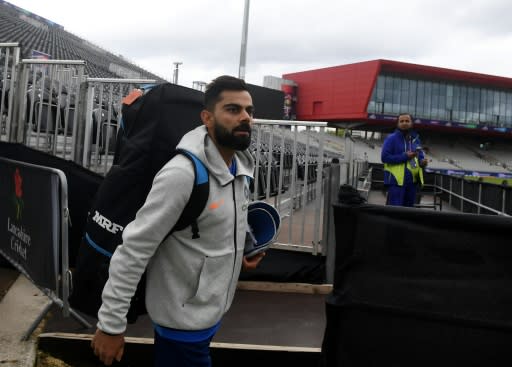 India captain Virat Kohli arrives for a training session at Old Trafford