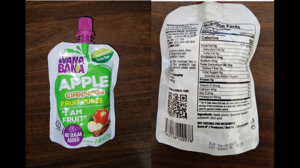 WanaBana Apple Cinnamon Fruit Puree is at the core of a lawsuit filed in Miami-Dade by the parents of two children with elevated levels of lead in their blood.