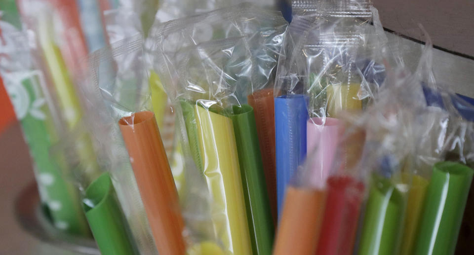 plastic straws individually wrapped in plastic 