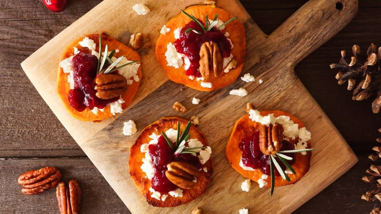 Sweet potato appetizers