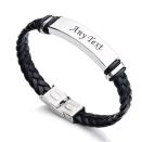 <p><strong>PaddingPaws</strong></p><p>etsy.com</p><p><strong>$11.48</strong></p><p>Even your hard-to-please dad will love wearing this simple yet stylish bracelet. You can engrave up to two lines of text on the stainless steel plate, but it's up to you just how sentimental you want to get.</p>