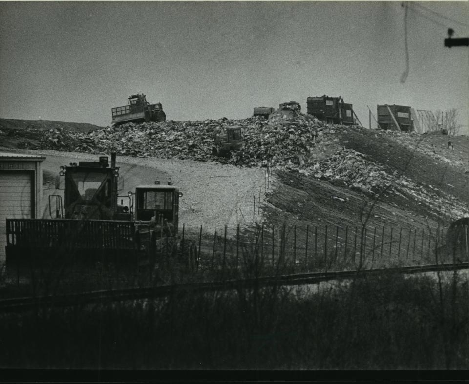 Waste Management of Wisconsin, which operated the Omega Hills landfill north of County Line Road in Germantown, acquired the former Wisconsin Marine Gardens property in the city of Milwaukee in Washington County in 1983. This is a look at Omega Hills in 1982.