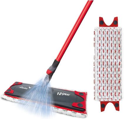 There's a 26% saving to be had on the Vileda 1-2 spray mop that allows you to dispense cleaning fluid as you go, for a hassle-free clean.