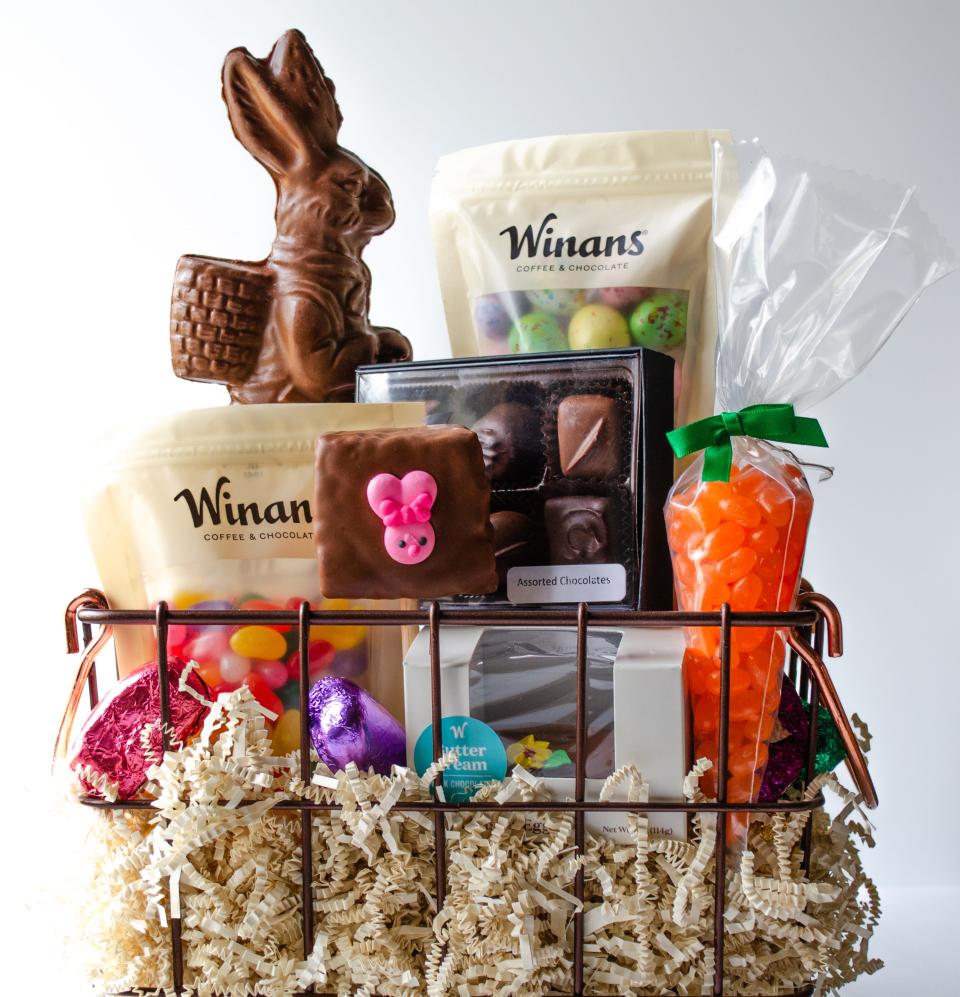 From solid chocolate bunnies to malted-milk eggs, Winans Coffee & Chocolate offers a veritable smorgasbord of handcrafted Easter sweets.