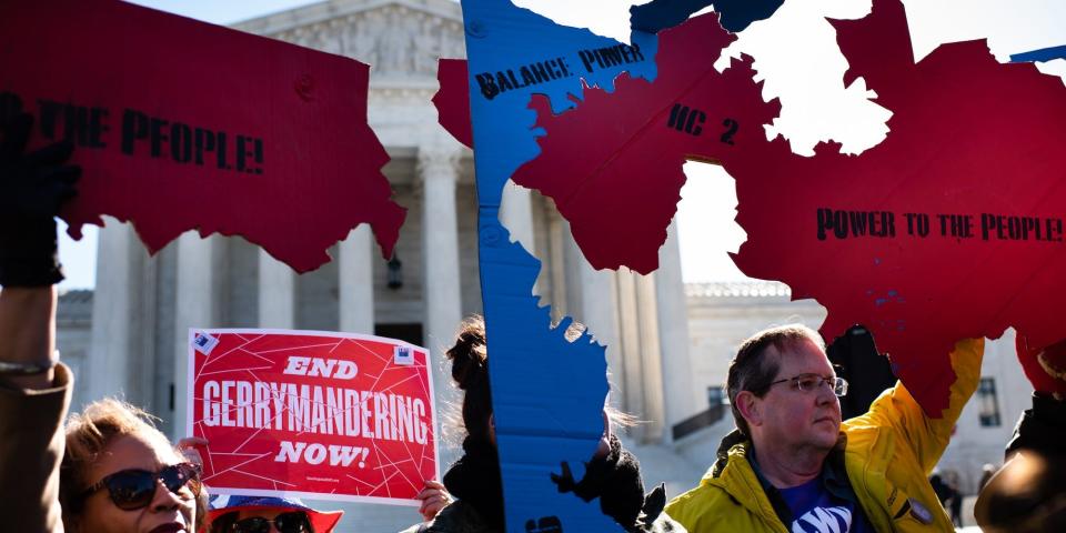 A Fair Maps Rally was held in front of the U.S. Supreme Court on Tuesday, March 26, 2019 in Washington, DC.