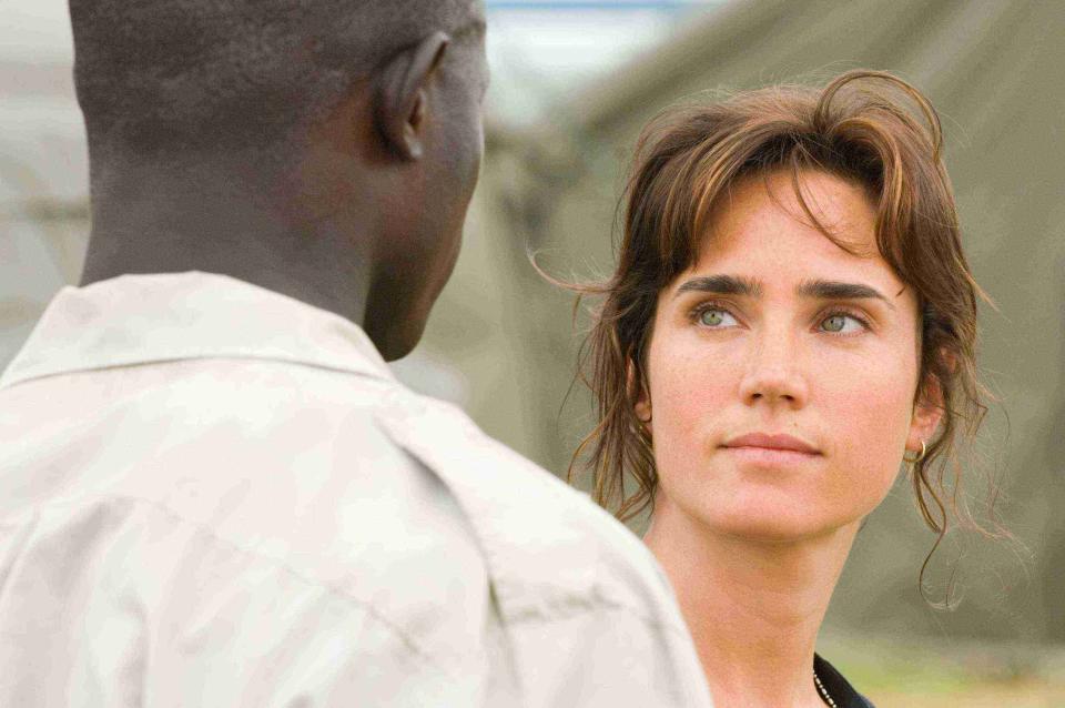 Jennifer Connelly before getting CGI emotional in Blood Diamond (Warner Brothers).