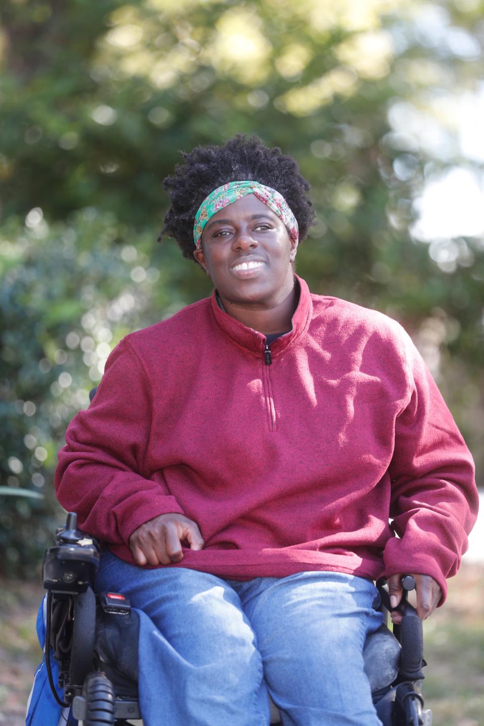 Jessica Mathis, who has cerebral palsy, is a member of the nonpartisan voting initiative, Revup GA and advocates for improved voting access for voters with disabilities.