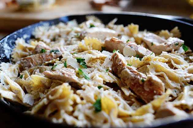 Bowtie Chicken Alfredo