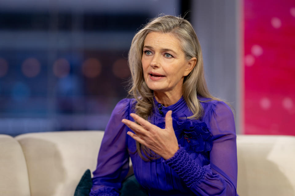 Paulina Porizkova is sharing an update after her double hip replacement surgery, which she says she doesn't regret. (Photo by: Nathan Congleton/NBC via Getty Images) TODAY -- Pictured: Paulina Porizkova on Thursday, February 29, 2024 -- (Photo by: Nathan Congleton/NBC via Getty Images)