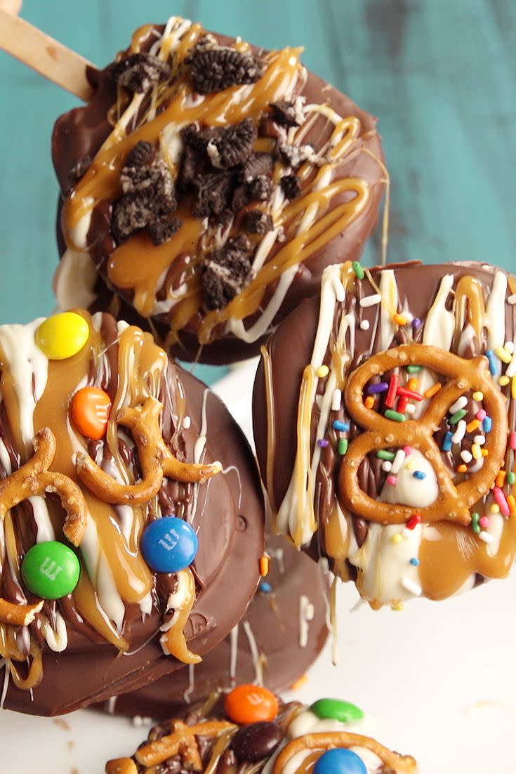 Chocolate Apple Pops