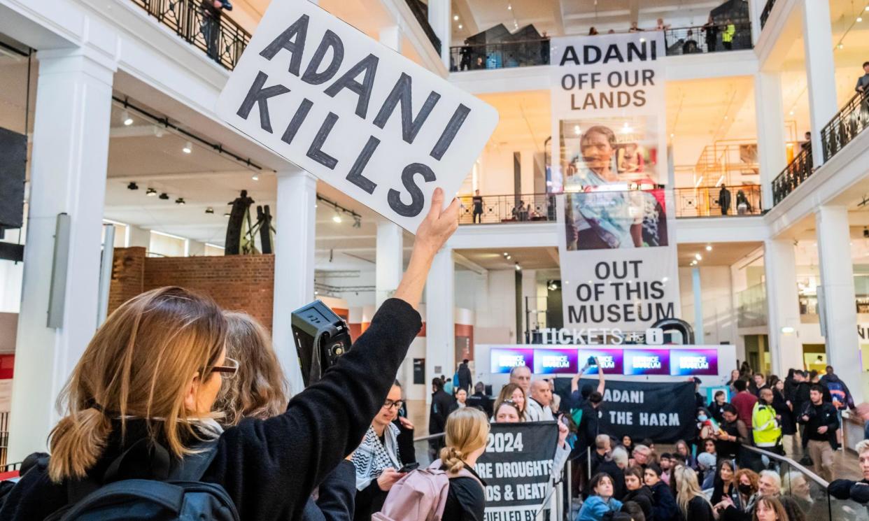 <span>The Science Museum has long been subject to criticism over its sponsorship by Adani Green Energy, part of the Indian coal-mining and energy conglomerate Adani Group.</span><span>Photograph: Guy Bell/Alamy</span>